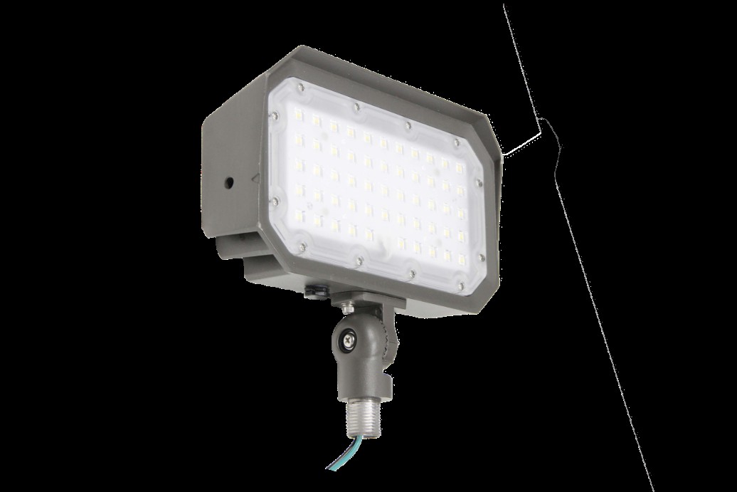 15W LED Flood Light, 80°x110° Beam, 5000K, Knuckle Mount