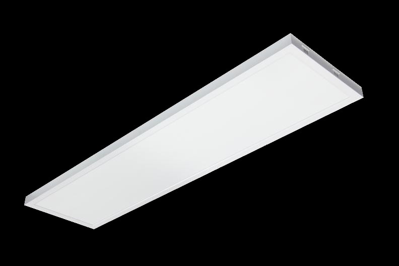 1'x4' LED Surface Mount Backlit Panel, 20W/30W/40W, Tunable CCT, 0-10V Dim