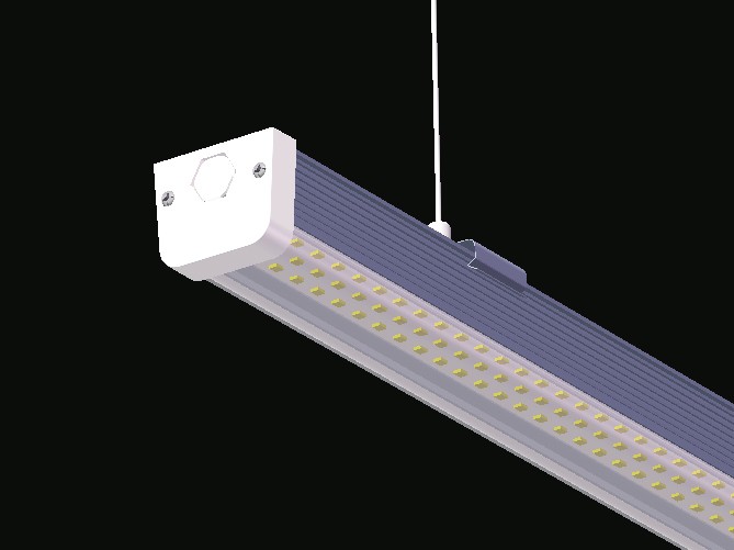4FT LED Waterproof Integrated Linear Light, 36W, 6500K