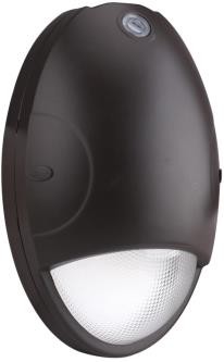 LED Emergency Wall Pack Fixture, 15W, 3500K/4000K/5000K Selectable, with Battery Backup