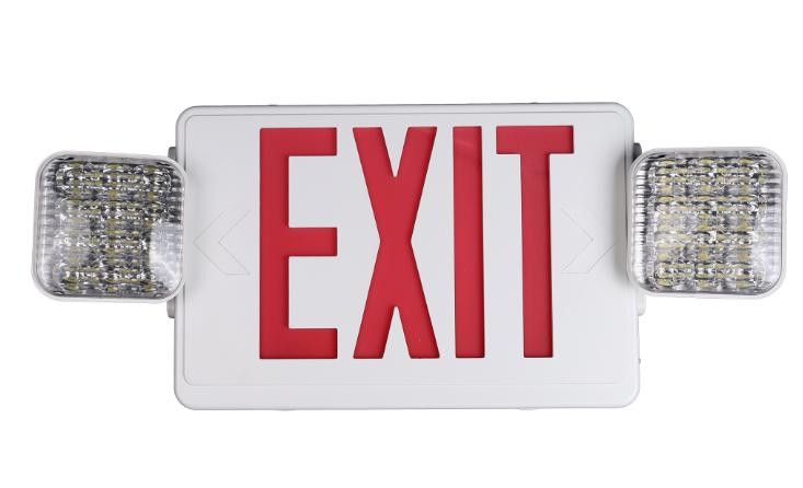 LED Exit Sign and Emergency Light Combo