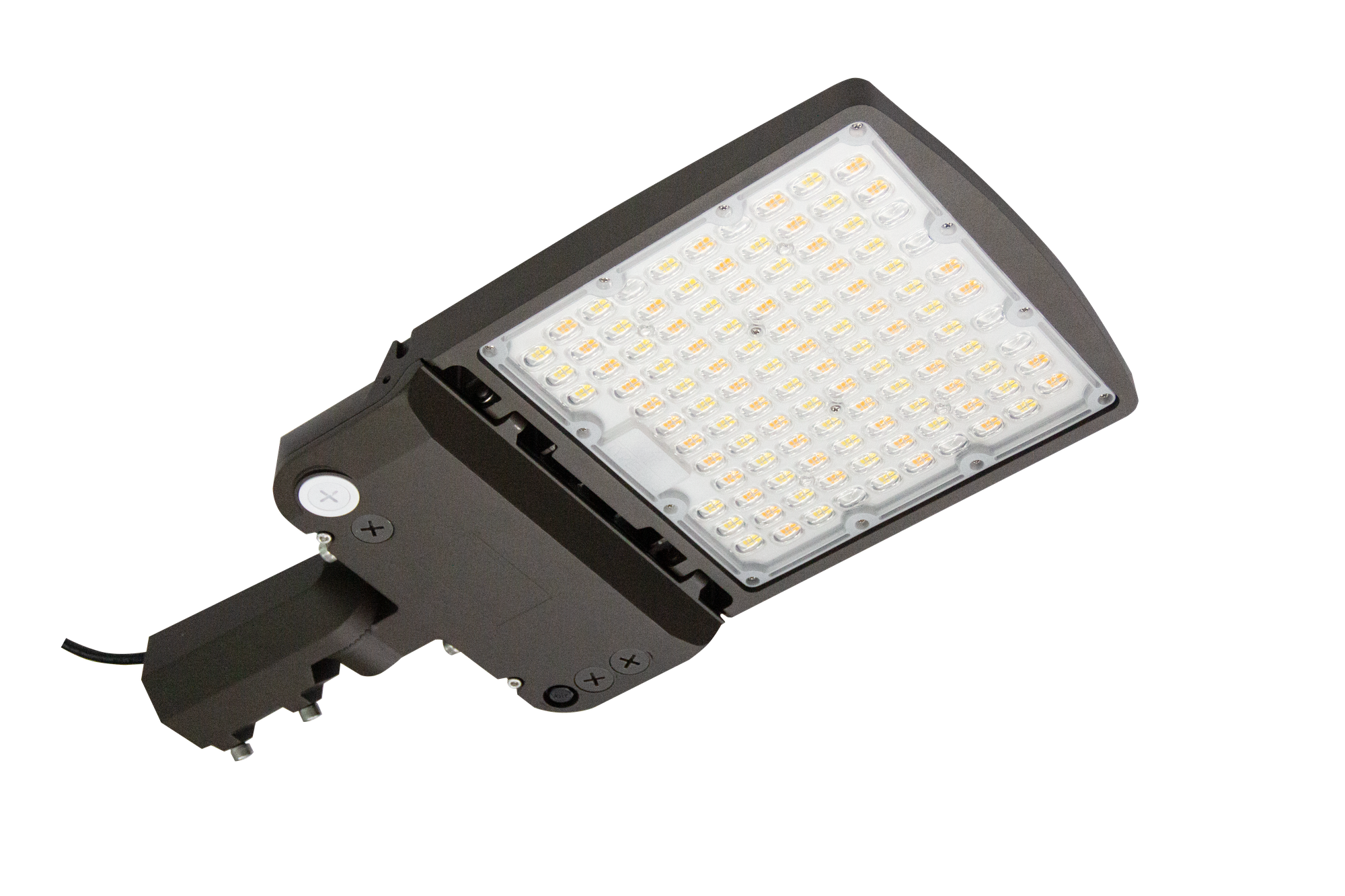 LED Shoebox/Area Light, 100W/150W/200W Adjustable, Tunable CCT, Field-Switchable Distribution